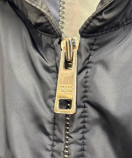 PRADA（プラダ）PRADA (プラダ) 中綿フーデッドジャケット ネイビー サイズ:Sの古着・服飾アイテム