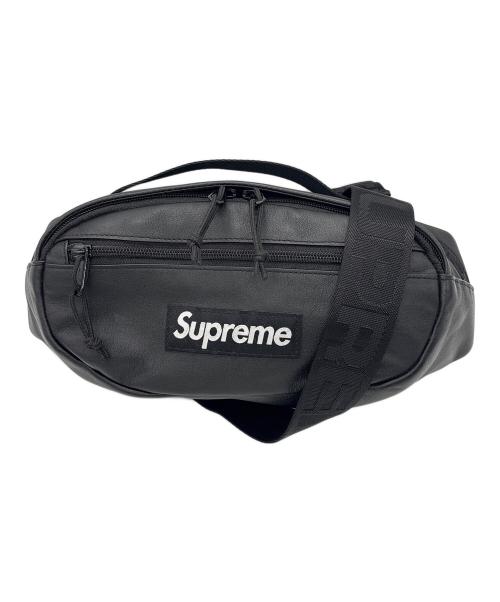 SUPREME（シュプリーム）SUPREME (シュプリーム) 24FW Leather Waist Bag ブラックの古着・服飾アイテム