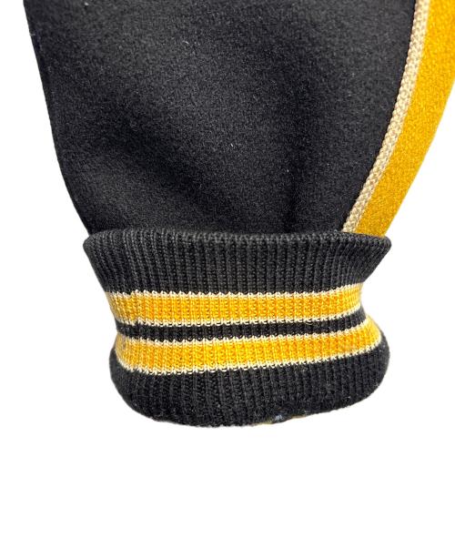 STARRY GATE（スタリーゲート）STARRY GATE (スタリーゲート) ウールスタジャン ブラック×イエロー サイズ:Lの古着・服飾アイテム