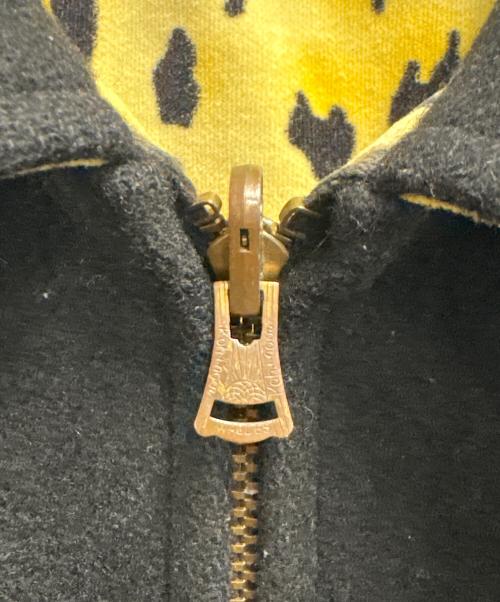 STARRY GATE（スタリーゲート）STARRY GATE (スタリーゲート) ウールスタジャン ブラック×イエロー サイズ:Lの古着・服飾アイテム