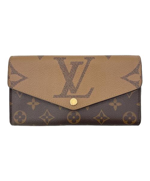 LOUIS VUITTON（ルイ ヴィトン）LOUIS VUITTON (ルイ ヴィトン) 長財布 / モノグラム・ジャイアント リバース ブラウン×ベージュの古着・服飾アイテム