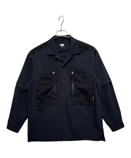 HH（ヘリ―ハンセン）HH (ヘリ―ハンセン) HHアングラースラックシャツ ブラック サイズ:Mの古着・服飾アイテム