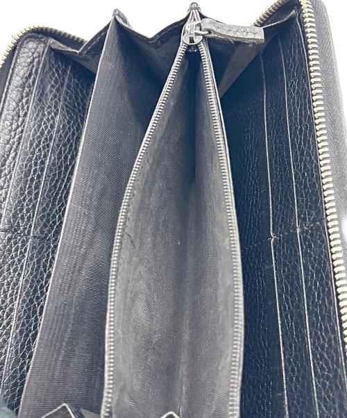GUCCI（グッチ）GUCCI (グッチ) ラウンドファスナー財布 ブラックの古着・服飾アイテム