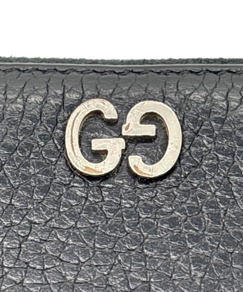 GUCCI（グッチ）GUCCI (グッチ) ラウンドファスナー財布 ブラックの古着・服飾アイテム