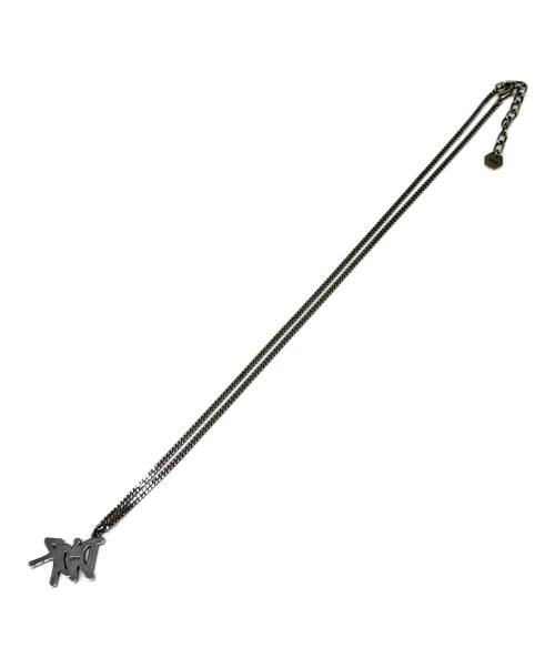 Dior（ディオール）Dior (ディオール) stussy (ステューシー) ネックレス レッド×シルバーの古着・服飾アイテム