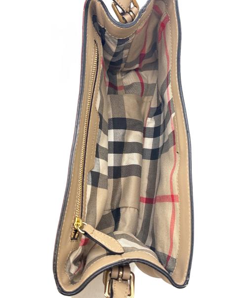 BURBERRY（バーバリー）BURBERRY (バーバリー) シンプルデザイン ショルダーバッグ ベージュの古着・服飾アイテム