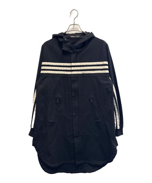 Y-3（ワイスリー）Y-3 (ワイスリー) 3ラインモッズパーカー ブラック サイズ:XSの古着・服飾アイテム