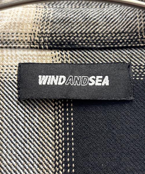 WIND AND SEA（ウィンダンシー）WIND AND SEA (ウィンダンシー) チェックシャツ ブラック×ベージュ サイズ:XLの古着・服飾アイテム