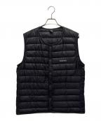 mont-bellモンベル）の古着「スペリオダウンラウンドネックベスト」｜ブラック