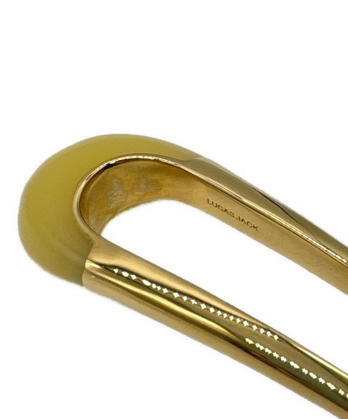 LUCAS JACK（ルーカスジャック）LUCAS JACK (ルーカスジャック) COMPLEX BIZ (コンプレックス ビズ) ラウンドスティック イエロー×ゴールドの古着・服飾アイテム