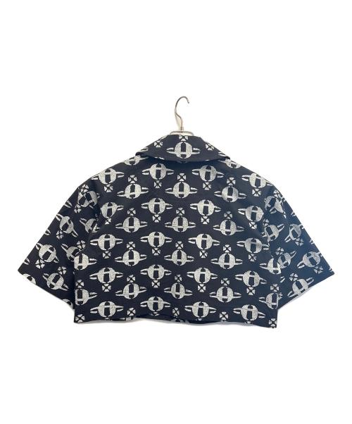 Vivienne Westwood RED LABEL（ヴィヴィアンウエストウッドレッドレーベル）Vivienne Westwood RED LABEL (ヴィヴィアンウエストウッドレッドレーベル) 総柄ショートコート ブラック サイズ:Mの古着・服飾アイテム