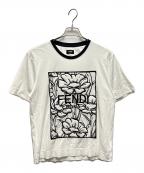 FENDIフェンディ）の古着「カットソー / カリフォルニアスカイフラワー」｜ホワイト