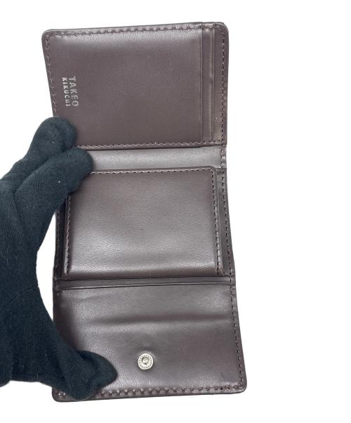 TAKEO KIKUCHI（タケオキクチ）TAKEO KIKUCHI (タケオキクチ) 3つ折り財布 ブラックの古着・服飾アイテム