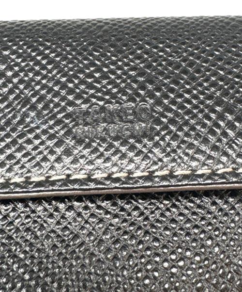 TAKEO KIKUCHI（タケオキクチ）TAKEO KIKUCHI (タケオキクチ) 3つ折り財布 ブラックの古着・服飾アイテム