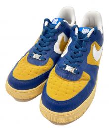 NIKE×UNDEFEATED（ナイキ×アンディフィーテッド）の古着「スニーカー / Air Force 1 Low "5 On It"」｜イエロー×ネイビー