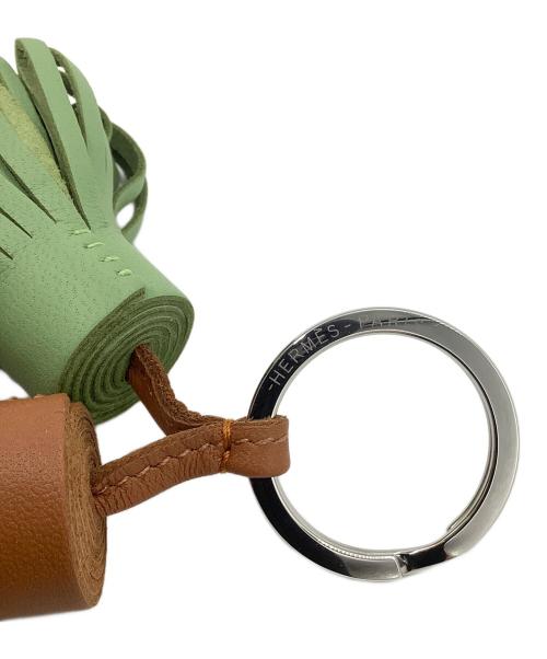 HERMES（エルメス）HERMES (エルメス) チャーム/カルメン ウノドス グリーン×ブラウンの古着・服飾アイテム