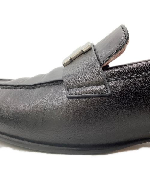 HERMES（エルメス）HERMES (エルメス) ローファー/モカシンパリ ブラック サイズ:39の古着・服飾アイテム