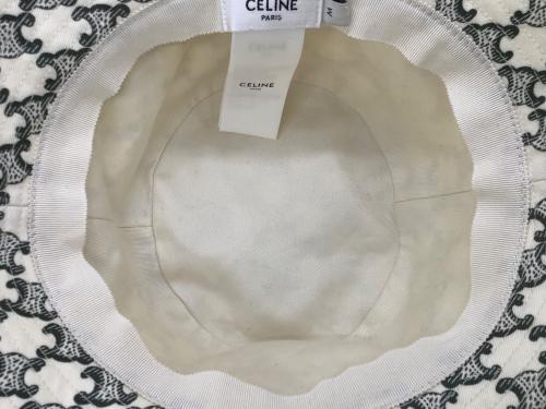 CELINE（セリーヌ）CELINE (セリーヌ) バケットハット ホワイトの古着・服飾アイテム
