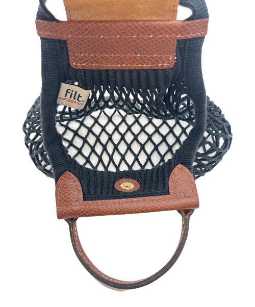 LONGCHAMP（ロンシャン）LONGCHAMP (ロンシャン) ハンドバッグ ブラックの古着・服飾アイテム