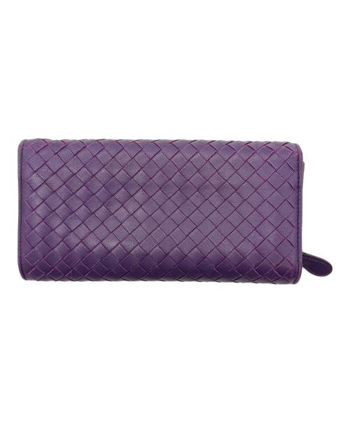 BOTTEGA VENETA（ボッテガベネタ）BOTTEGA VENETA (ボッテガベネタ) 長財布 パープルの古着・服飾アイテム