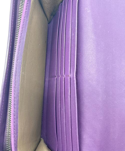 BOTTEGA VENETA（ボッテガベネタ）BOTTEGA VENETA (ボッテガベネタ) 長財布 パープルの古着・服飾アイテム