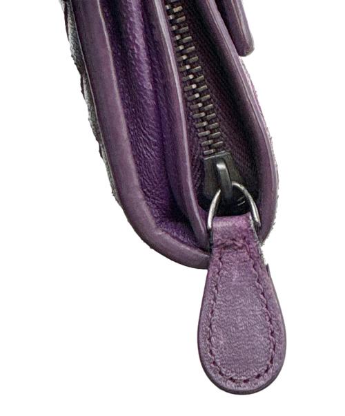 BOTTEGA VENETA（ボッテガベネタ）BOTTEGA VENETA (ボッテガベネタ) 長財布 パープルの古着・服飾アイテム