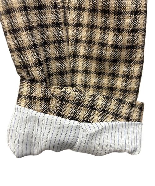 allureville（アルアバイル）allureville (アルアバイル) ダブルジャケット ブラウン サイズ:Sの古着・服飾アイテム