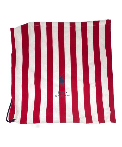 POLO RALPH LAUREN（ポロ・ラルフローレン）POLO RALPH LAUREN (ポロ・ラルフローレン) キャンバストートバッグ ホワイト×ネイビーの古着・服飾アイテム