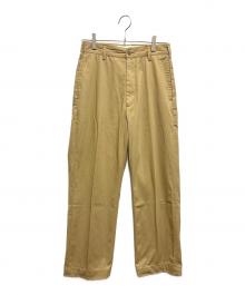 THE SHINZONE（ザ シンゾーン）の古着「WASHED HIGH WAIST CHINO PANTS」｜カーキ