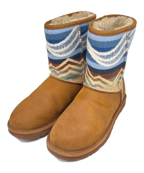 UGG（アグ）UGG (アグ) PENDLETON (ペンドルトン) ムートンブーツ ブラウン サイズ:USA 6の古着・服飾アイテム