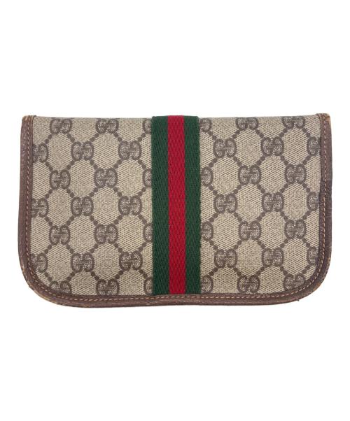 GUCCI（グッチ）GUCCI (グッチ) マルチポーチ ブラウンの古着・服飾アイテム