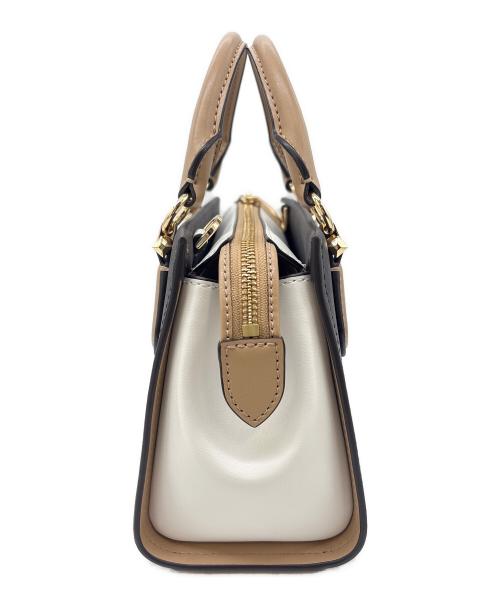 MICHAEL KORS（マイケル・コース）MICHAEL KORS (マイケルコース) ミニハンドバッグ ブラック×ホワイトの古着・服飾アイテム