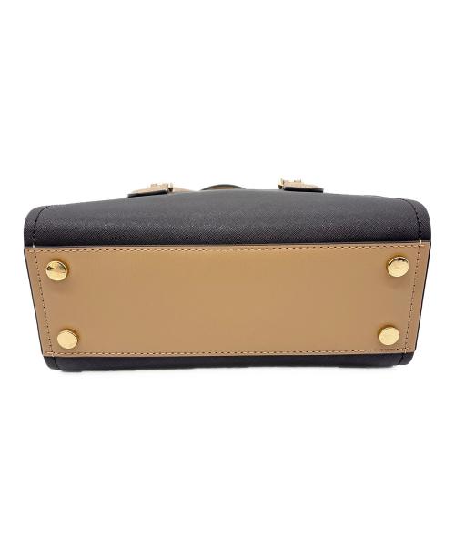 MICHAEL KORS（マイケル・コース）MICHAEL KORS (マイケルコース) ミニハンドバッグ ブラック×ホワイトの古着・服飾アイテム