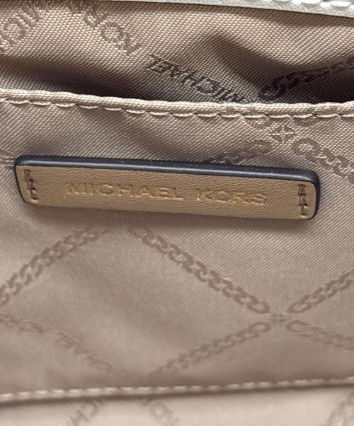 MICHAEL KORS（マイケル・コース）MICHAEL KORS (マイケルコース) ミニハンドバッグ ブラック×ホワイトの古着・服飾アイテム