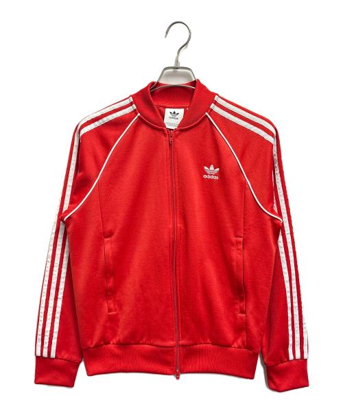adidas（アディダス）adidas (アディダス) スーパースター トラックトップ レッド サイズ:Lの古着・服飾アイテム