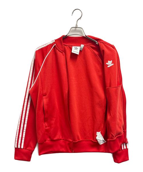 adidas（アディダス）adidas (アディダス) スーパースター トラックトップ レッド サイズ:Lの古着・服飾アイテム