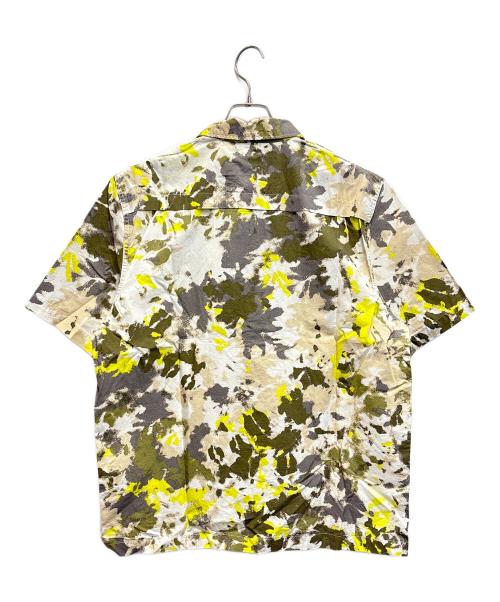 Calvin Klein（カルバンクライン）Calvin Klein (カルバンクライン) ショートスリーブシャツ ベージュ×イエロー サイズ:Mの古着・服飾アイテム