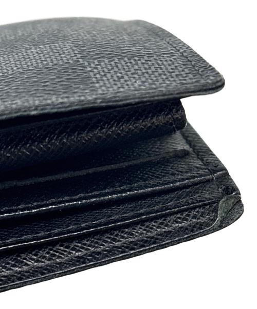 LOUIS VUITTON（ルイ ヴィトン）LOUIS VUITTON (ルイ ヴィトン) 2つ折り財布 / ダミエ・グラフィ ト	ポルトフォイユ・マルコ ブラックの古着・服飾アイテム