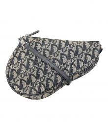 Christian Dior（クリスチャン ディオール）の古着「サドルバッグ / トロッター」｜ベージュ×ブラック