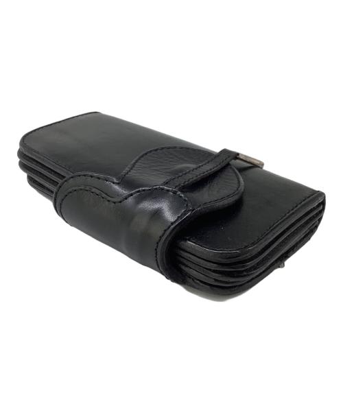 ISAMU KATAYAMA BACKLASH（イサムカタヤマ・バックラッシュ）ISAMU KATAYAMA BACKLASH (イサムカタヤマ・バックラッシュ) 長財布 ブラックの古着・服飾アイテム