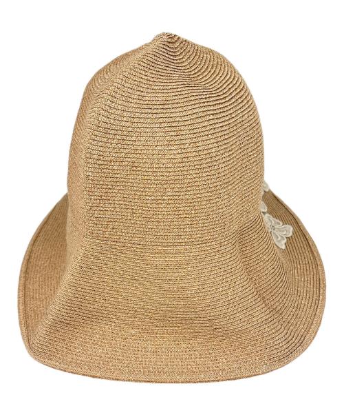 Athena NEW YORK（アシーナニューヨーク）Athena NEW YORK (アシーナニューヨーク) ストローハット ベージュの古着・服飾アイテム