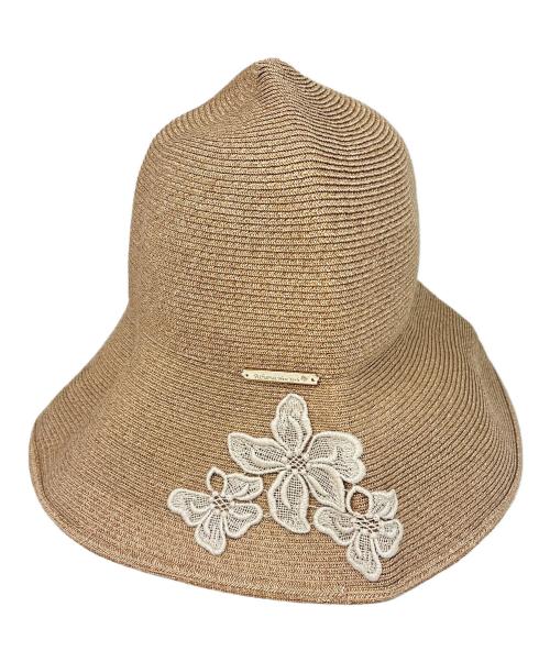 Athena NEW YORK（アシーナニューヨーク）Athena NEW YORK (アシーナニューヨーク) ストローハット ベージュの古着・服飾アイテム