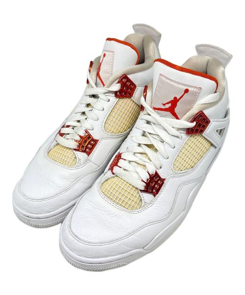NIKE（ナイキ）NIKE (ナイキ) ハイカットスニーカー / AIR JORDAN 4 RETRO(エアジョーダン4レトロ) ホワイト×オレンジ サイズ:US 9.5の古着・服飾アイテム