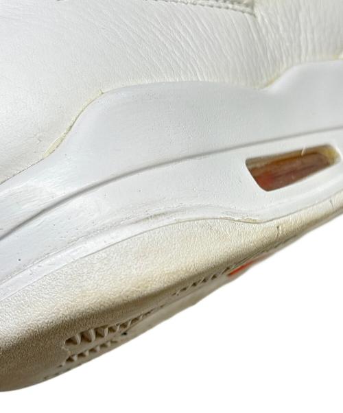 NIKE（ナイキ）NIKE (ナイキ) ハイカットスニーカー / AIR JORDAN 4 RETRO(エアジョーダン4レトロ) ホワイト×オレンジ サイズ:US 9.5の古着・服飾アイテム