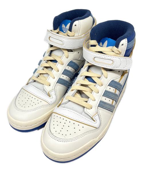 adidas（アディダス）adidas (アディダス) ハイカットスニーカー ホワイト×ブルー サイズ:US 7の古着・服飾アイテム
