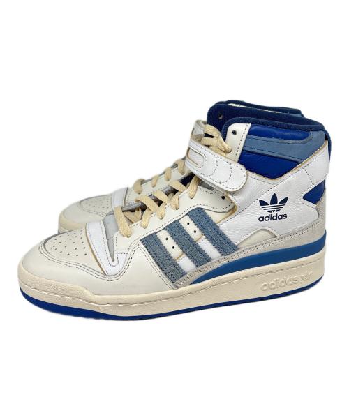 adidas（アディダス）adidas (アディダス) ハイカットスニーカー ホワイト×ブルー サイズ:US 7の古着・服飾アイテム
