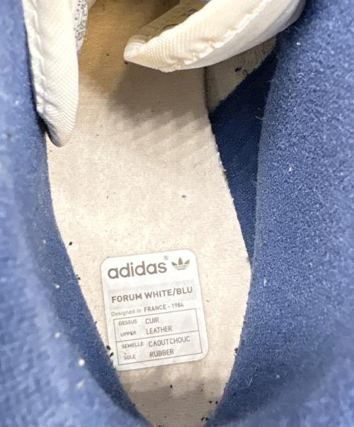 adidas（アディダス）adidas (アディダス) ハイカットスニーカー ホワイト×ブルー サイズ:US 7の古着・服飾アイテム