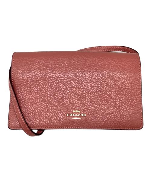 COACH（コーチ）COACH (コーチ) ショルダーウォレット ピンクの古着・服飾アイテム