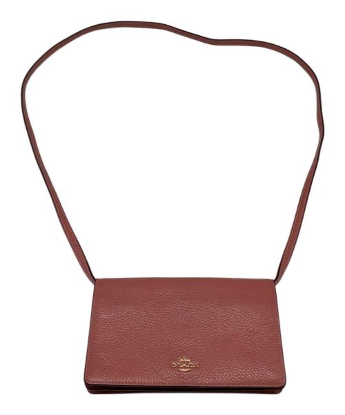 COACH（コーチ）COACH (コーチ) ショルダーウォレット ピンクの古着・服飾アイテム
