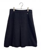 CHANELシャネル）の古着「ツイードスカート」｜ブラック